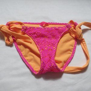 Victoria's Secret Pink Crochet Bikini Bottom